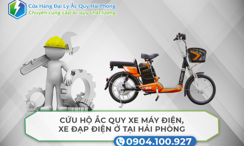 Cứu hộ ắc quy xe máy điện, xe đạp điện ở tại Hải Phòng